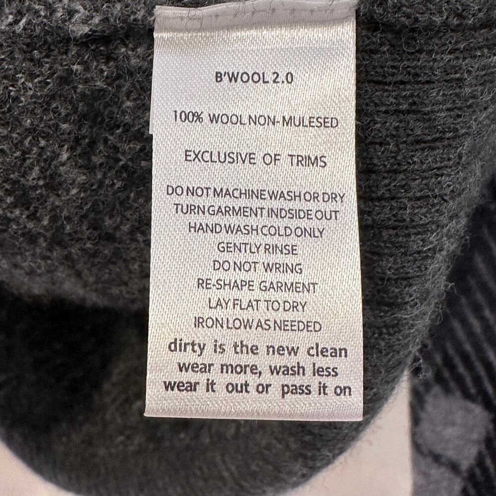 Toad & Co Heartfelt Plaid Zip Wool Sweater size small - Picture 5 of 10